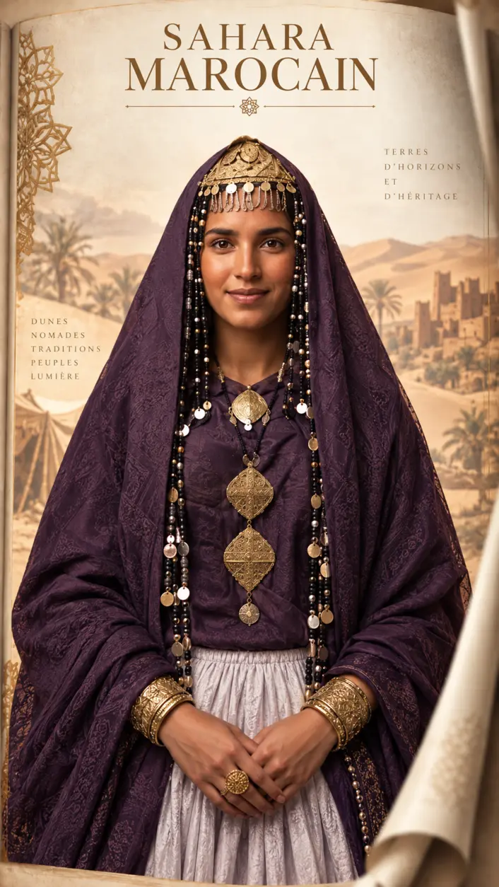 Évocation artistique du Sahara marocain